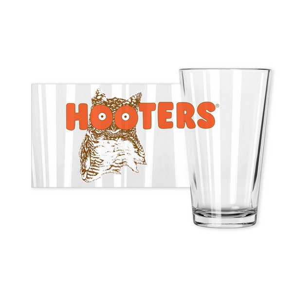 Hooters Clear Pint Glass