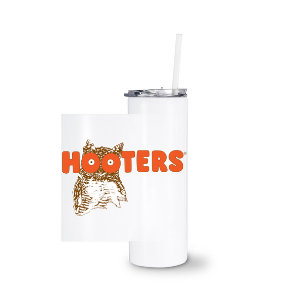 Hooters Logo Tumbler With Straw