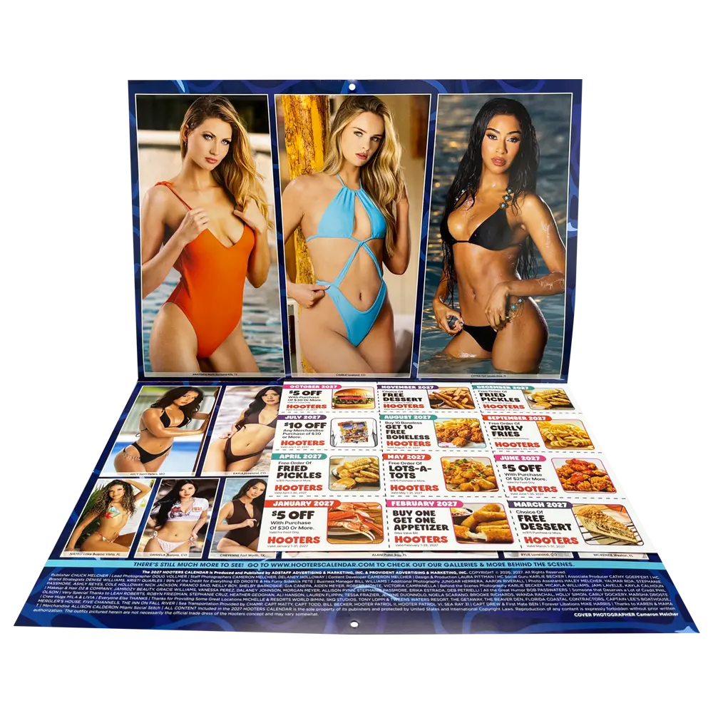 2027 Hooters Calendar