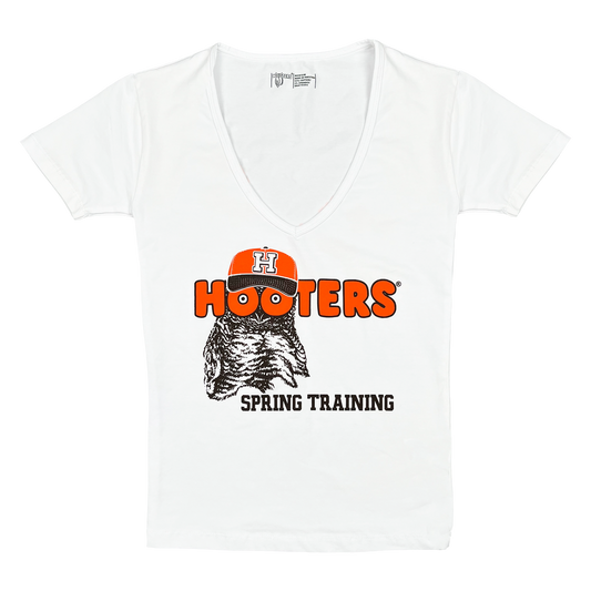 Hooters Spring Training Ladies Short Sleeve V-Neck