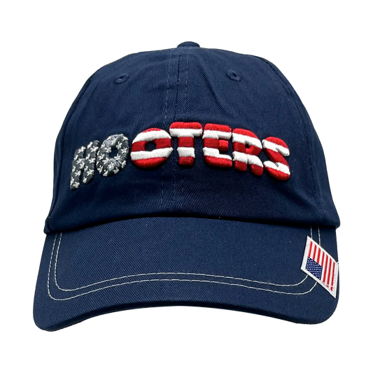 Hooters Navy Flag Logo Hat