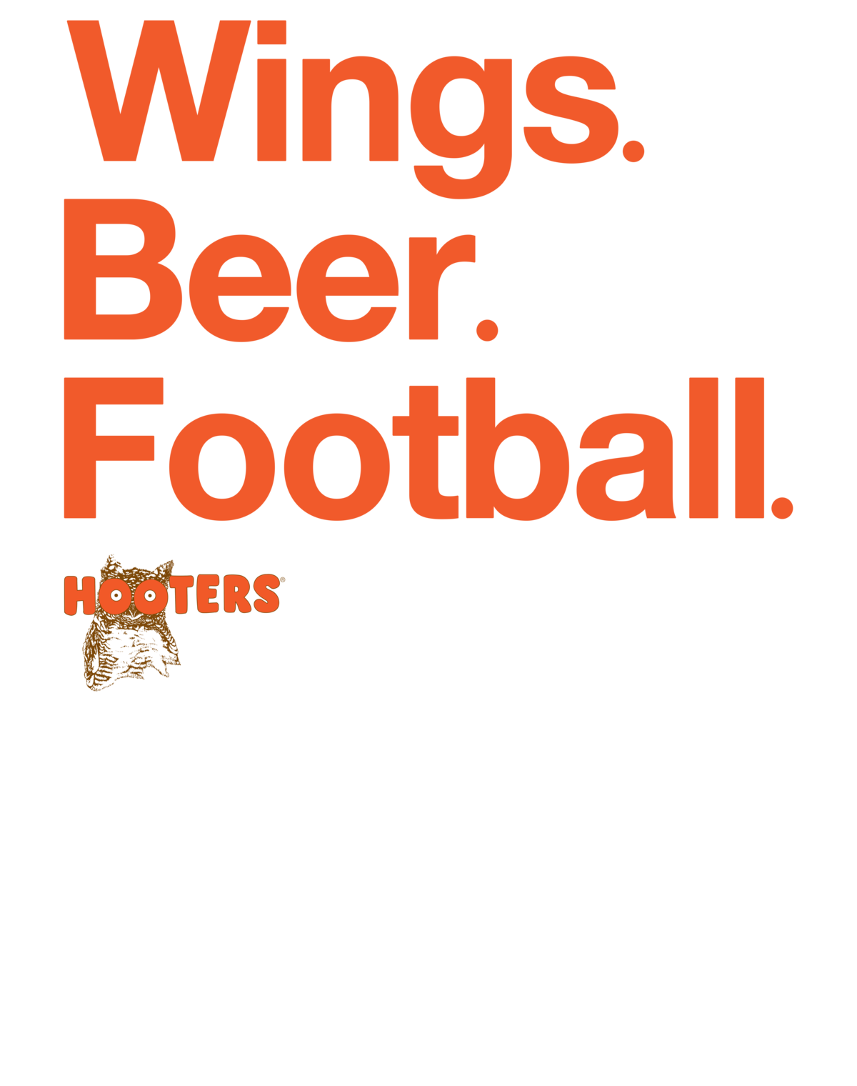 Wings. Beer. Football.
