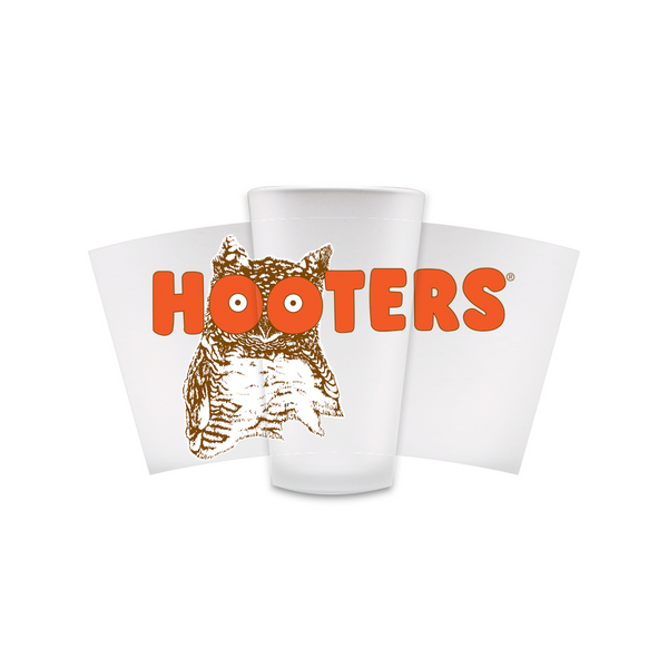 Hooters Logo Frosted Pint Glass