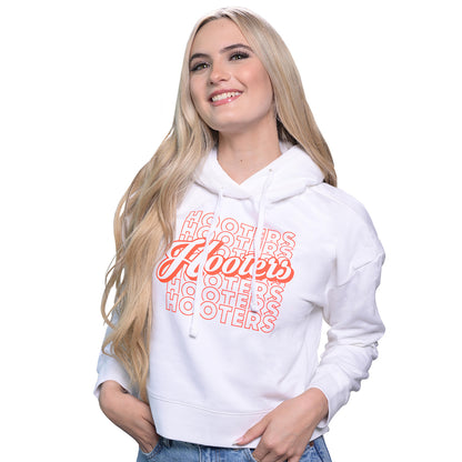 Ladies Long Crop Stacked Hoodie