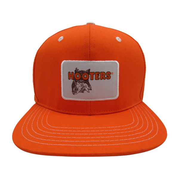Orange Flat Bill Patch Hat