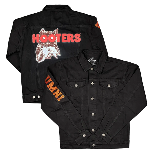 Hooters Alumnae Ladies Black Denim Jacket