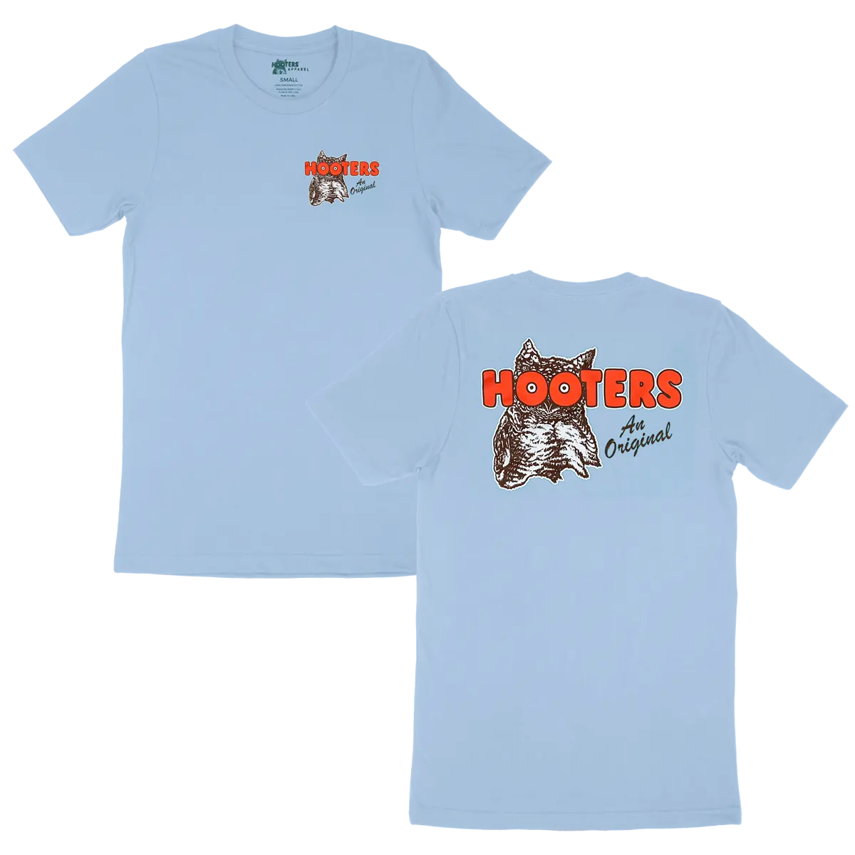 Hooters An Original Super Soft T-Shirt (Sky Blue)