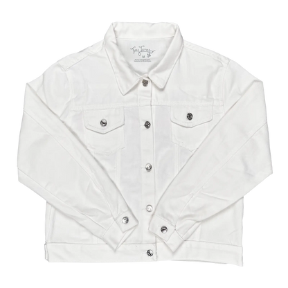 Hooters Alumni Ladies White Denim Jacket