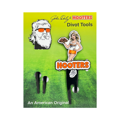 John Daly & Hooters Girl Divot Tools
