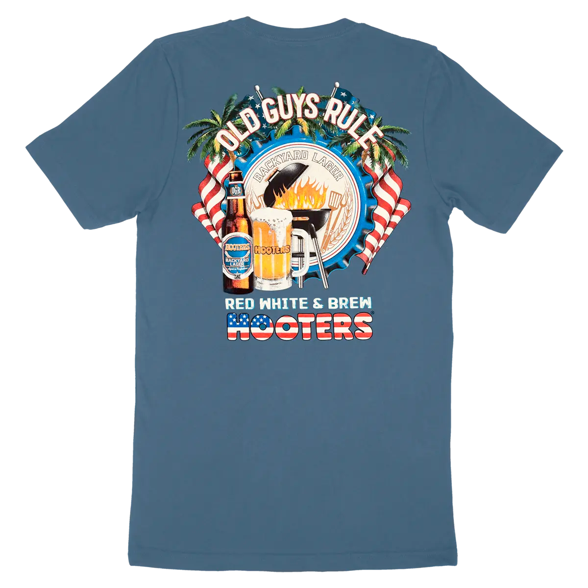 Old Guys Rule - Red, White, and Brew T-Shirt
