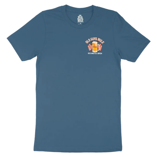 Old Guys Rule - Red, White, and Brew T-Shirt