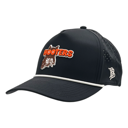 Hootie Logo 3D PVC Rubber Patch Hat (Black)