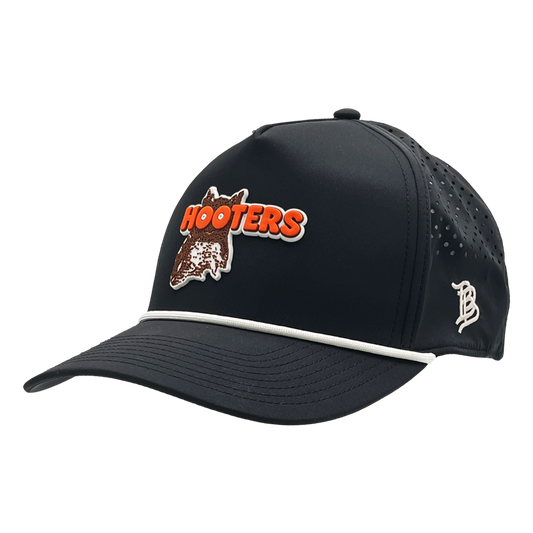 Hootie Logo 3D PVC Rubber Patch Hat (Black)