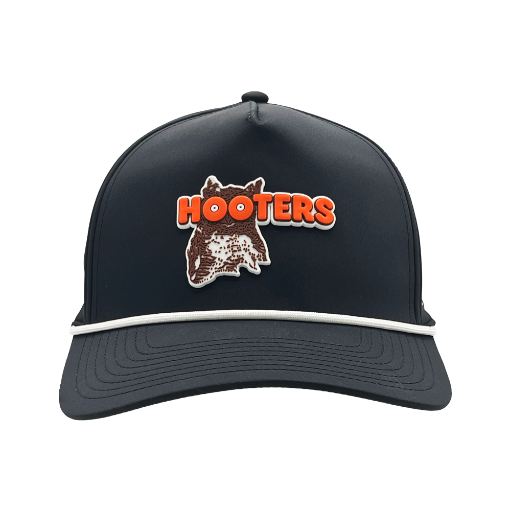 Hootie Logo 3D PVC Rubber Patch Hat (Black)