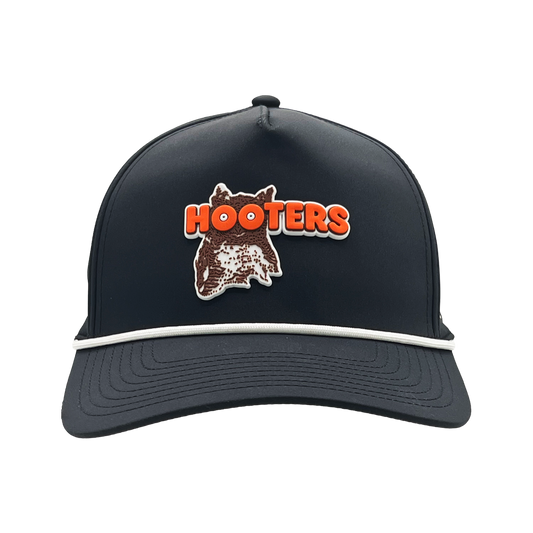 Hootie Logo 3D PVC Rubber Patch Hat (Black)