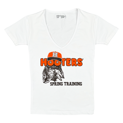 Hooters Spring Training Ladies Short Sleeve V-Neck