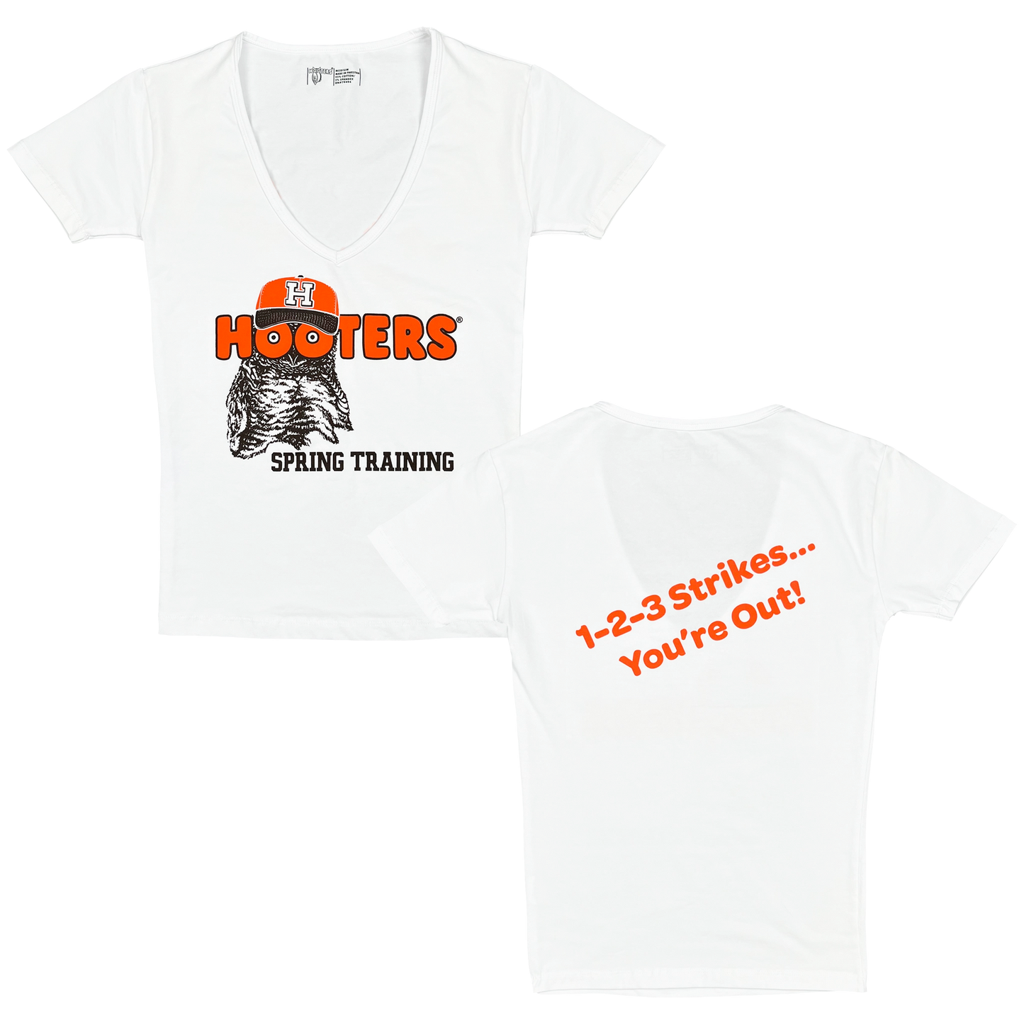 Hooters Spring Training Ladies Short Sleeve V-Neck