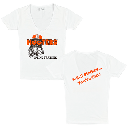 Hooters Spring Training Ladies Short Sleeve V-Neck