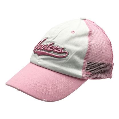 Hooters Distressed Pink/White Ladies' Hat