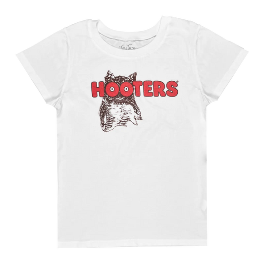 Hooters Logo Ladies White T-Shirt