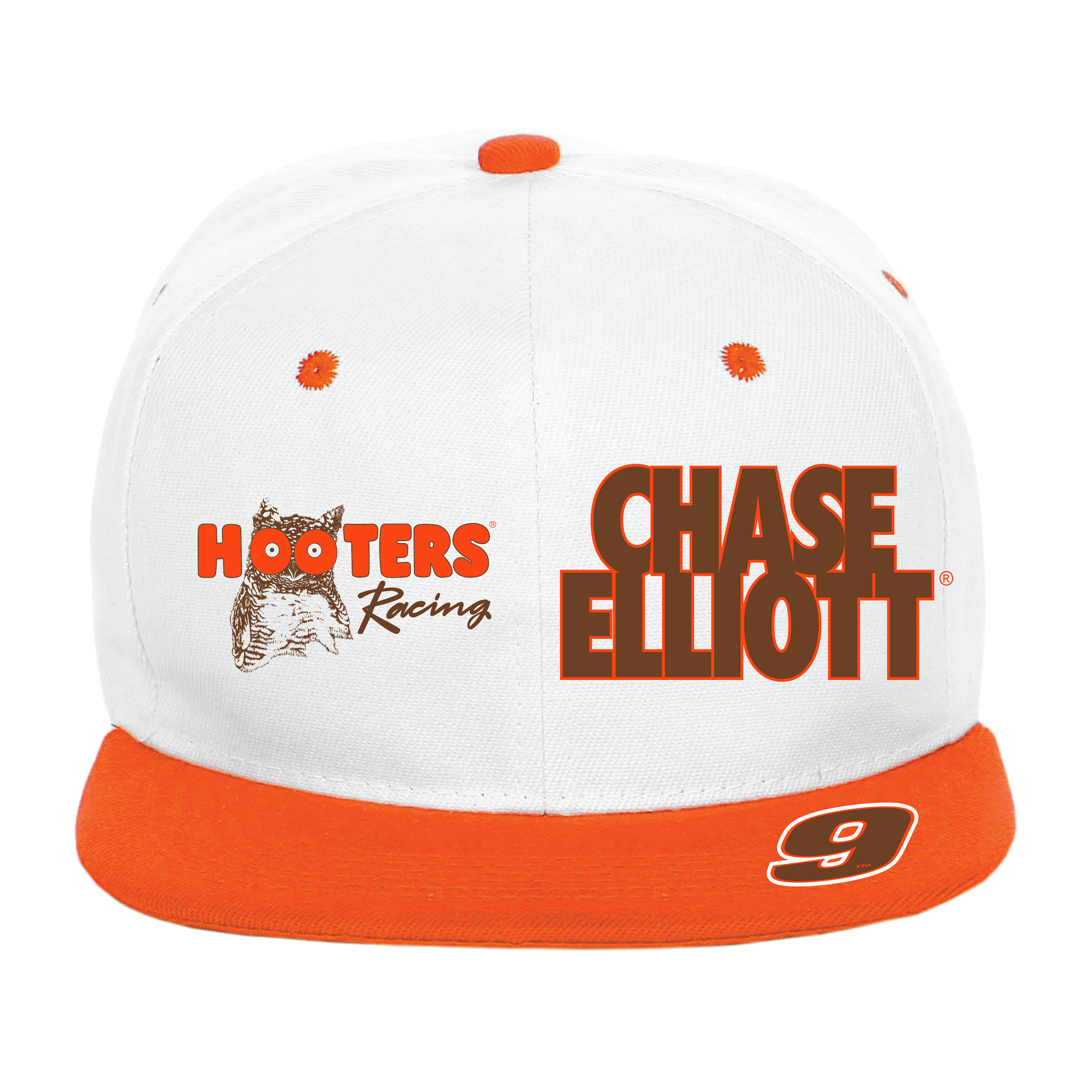 Chase Elliott Throwback Hooters Racing Flatbill Cap Hooters Online Store