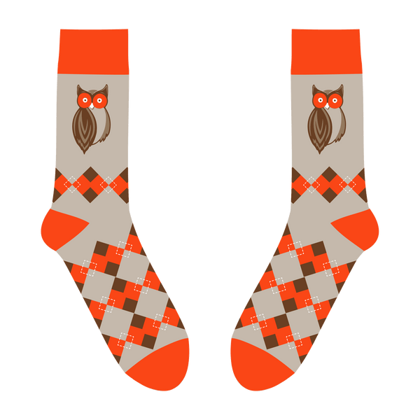Hooters Argyle Owl Socks