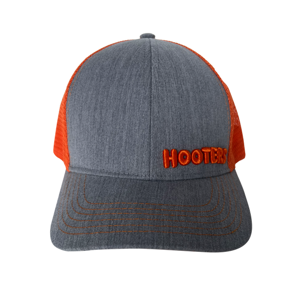 Grey Contrast Stitch Trucker Hat