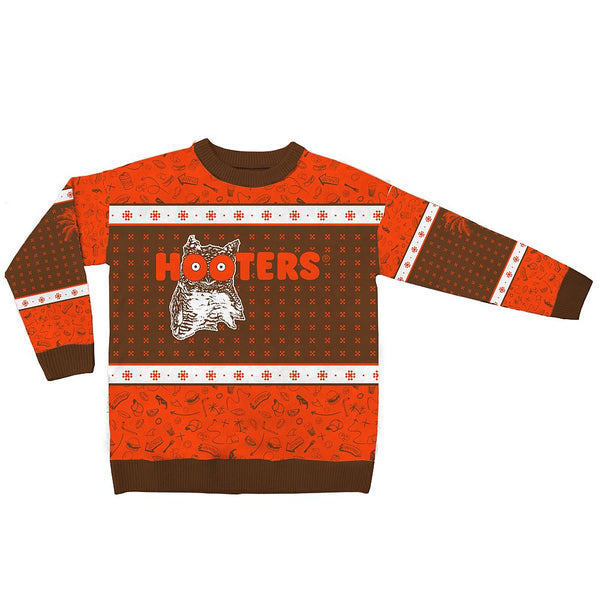 Unisex Hooters Doodle Holiday Sweater