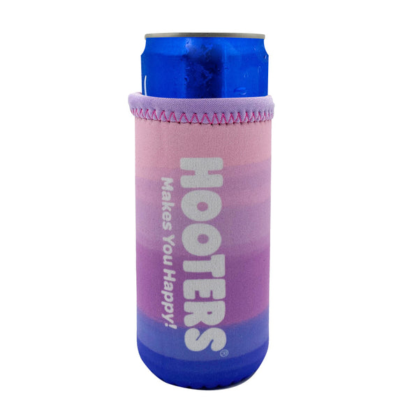 Hooters Makes You Happy Slim Can Cooler