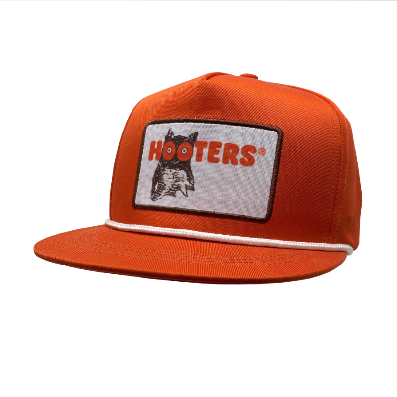 5 Panel Orange Rope Hooters Trucker