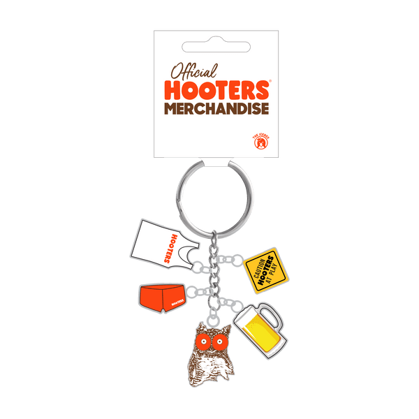 Hooters Charm Keychain