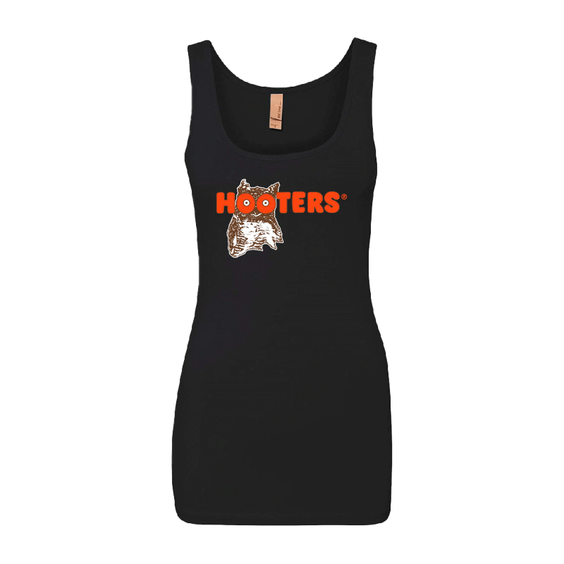 Ladies Retro Logo Tank - Black